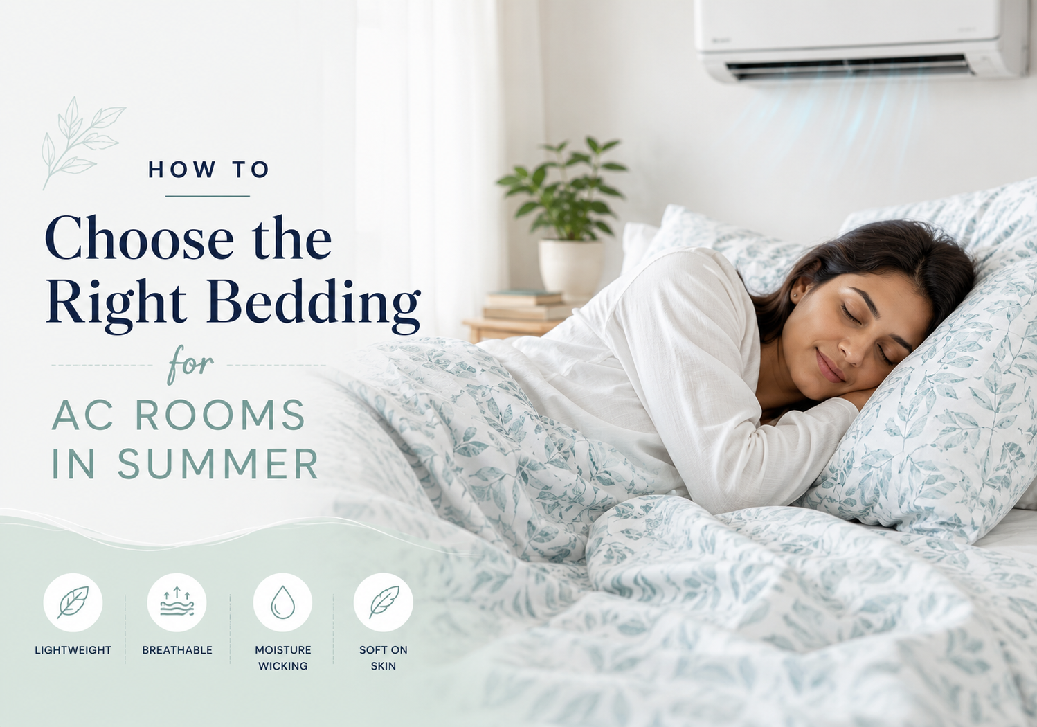 How to choose the right bedding for AC rooms in summer