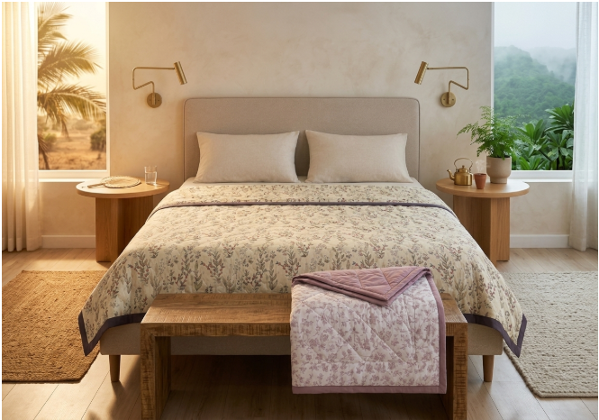 What is the difference between dohar and quilt for Indian climates?
